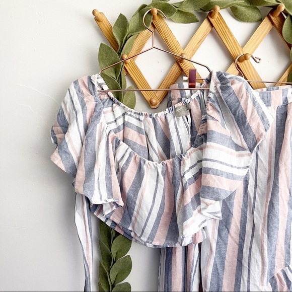 ASOS Woven Striped Ruffled 2pc Set - Picture 5 of 12